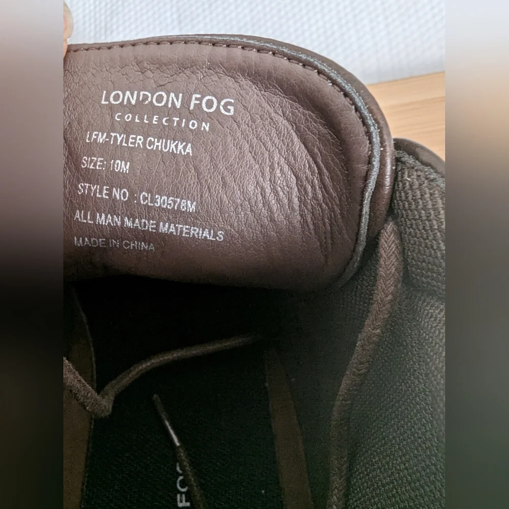 London Fog Collection LFM-Tyler Chukka Brown Sz 10M.